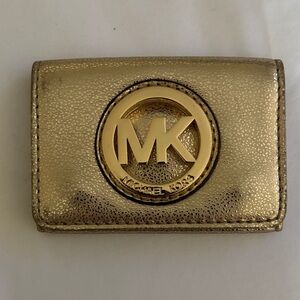 Michael Kors Metallic Gold Key Holder